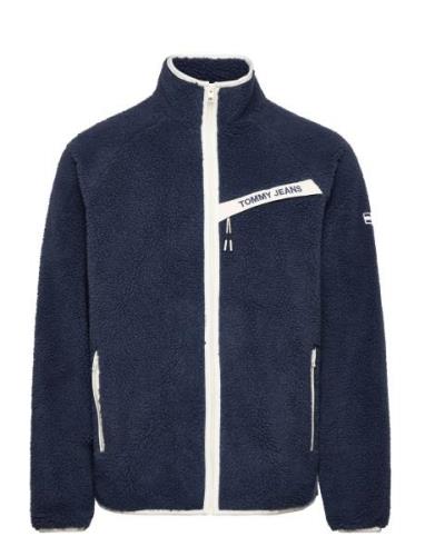 Tommy Jeans Tjm Binding Sherpa Jacket Marinblå