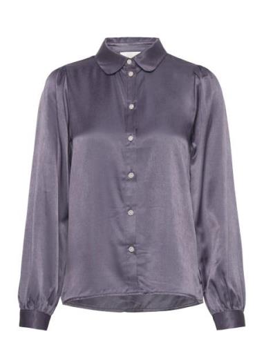 Estellemw Shirt Tops Shirts Long-sleeved Grey My Essential Wardrobe