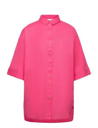 Fpmaddie Sh 1 Tops Shirts Short-sleeved Pink Fransa Curve