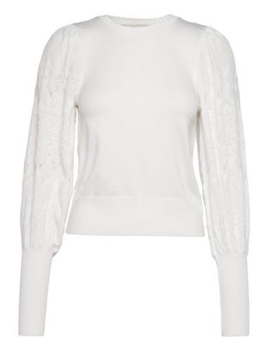 ONLY Onlmelita L/S O-Neck Pullover Knt Noos Vit