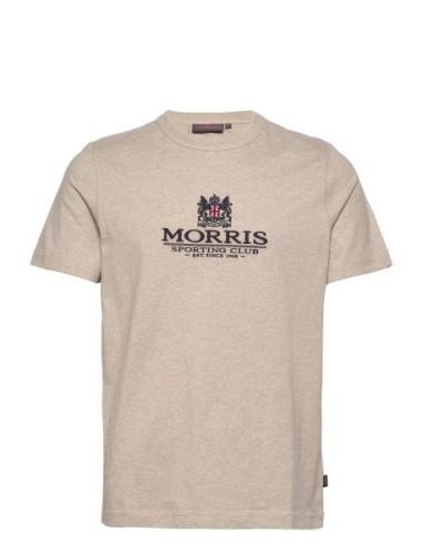 Trevor Tee Designers T-shirts Short-sleeved Beige Morris