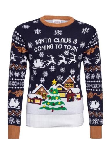 Santa Claus Is Coming To Town Tops Knitwear Pullovers Multi/patterned ...
