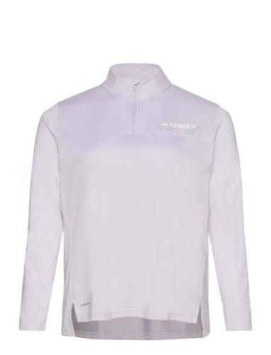 Terrex Multi Half-Zip Long-Sleeve Top Sport T-shirts & Tops Long-sleev...