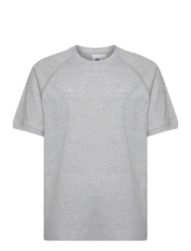 Ess+ Tee Rvs Tops T-shirts Short-sleeved Grey Adidas Originals