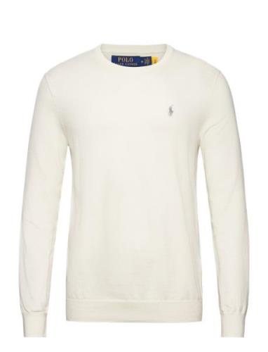 Slim Fit Textured Cotton Sweater Tops Knitwear Round Necks White Polo ...