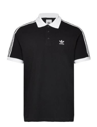 Adicolor Classics 3-Stripes Polo Shirt Sport Polos Short-sleeved Black...