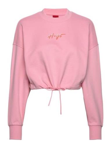 Delive Tops Sweat-shirts & Hoodies Sweat-shirts Pink HUGO