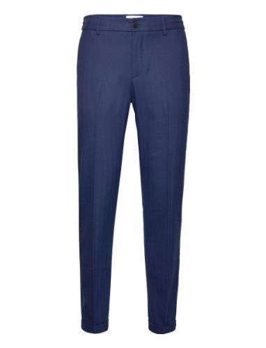 Les Deux Pino Herringb Pants Marinblå