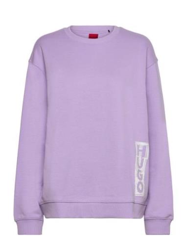 Deroxane Tops Sweat-shirts & Hoodies Sweat-shirts Purple HUGO