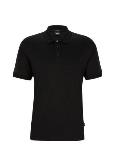 Parlay 189 Tops Polos Short-sleeved Black BOSS