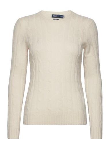 Cable-Knit Cashmere Sweater Tops Knitwear Jumpers Cream Polo Ralph Lau...