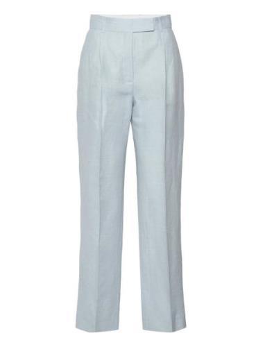 Charles - Solid Linen Bottoms Trousers Suitpants Blue Day Birger Et Mi...