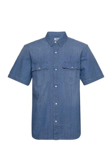 Ss Relaxed Fit Western Tombsto Tops Shirts Short-sleeved Blue LEVI´S M...