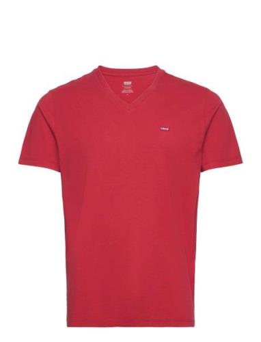 Original Hm Vneck Rhythmic Red Tops T-shirts Short-sleeved Red LEVI´S ...