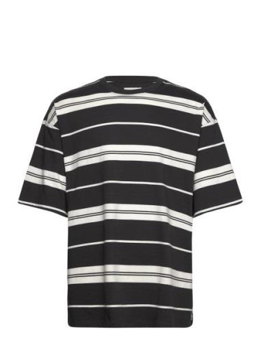 Vintage Tee Tops T-shirts Short-sleeved Black Wrangler