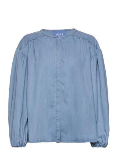 Alice Denim Shirt Tops Shirts Long-sleeved Blue Ella&il