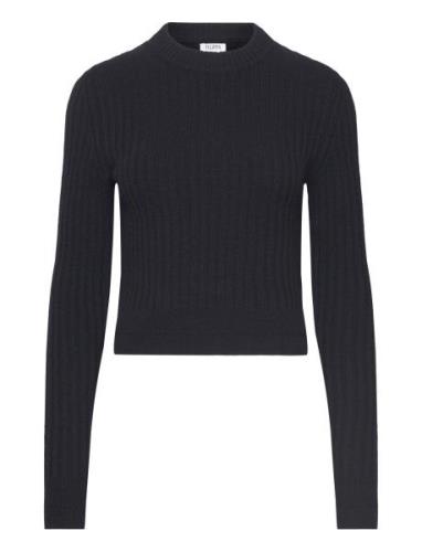Wool Rib Sweater Tops Knitwear Jumpers Black Filippa K