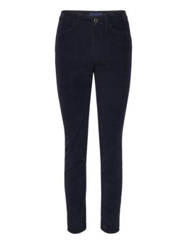 D2. Farla Cropped Cord Jeans Bottoms Jeans Skinny Navy GANT