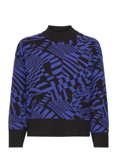 Yasstorm 7/8 Knit Pullover Tops Knitwear Jumpers Blue YAS