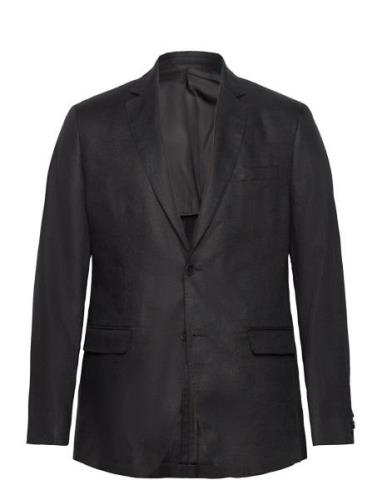 100% Linen Slim-Fit Suit Jacket Suits & Blazers Blazers Single Breaste...