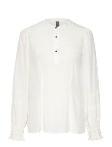 Cuasmine Blouse Tops Blouses Long-sleeved White Culture
