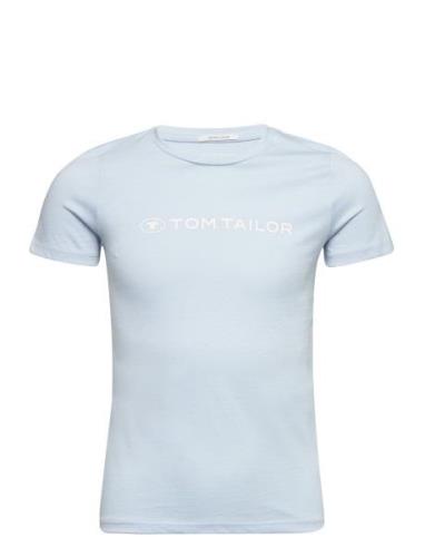 Tom Tailor Printed T-Shirt Blå