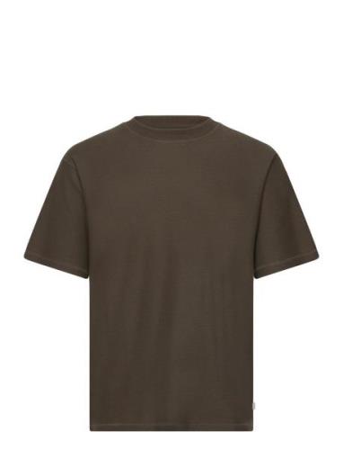 Jprbladamien Ss Tee Crew Neck Tops T-shirts Short-sleeved Khaki Green ...
