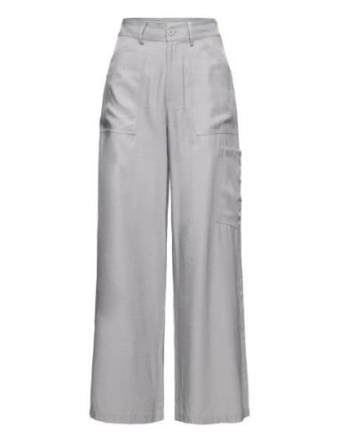 Leona Pants Bottoms Trousers Cargo Pants Grey A-View