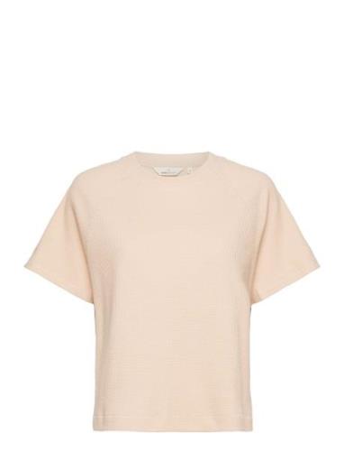 Barbara Ss Sweat Gots Tops T-shirts & Tops Short-sleeved Pink Basic Ap...