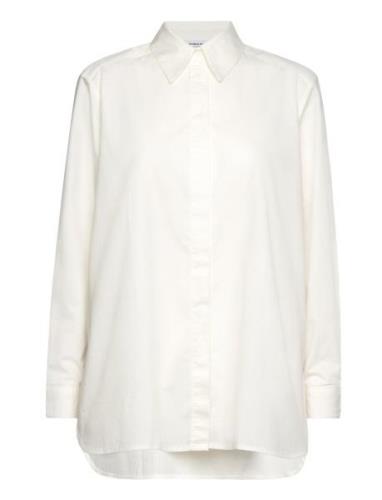 Mschfiori Petronia Shirt Tops Shirts Long-sleeved White MSCH Copenhage...