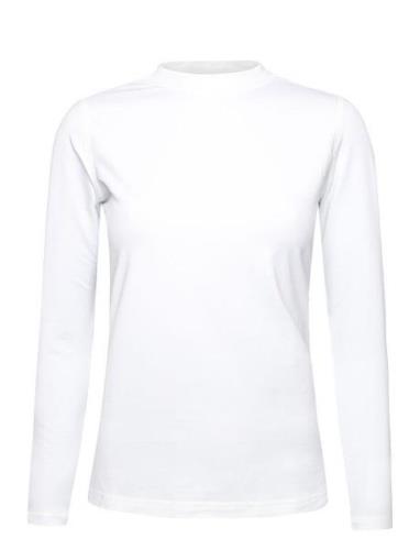Ladies First Skin Round Neck Sport T-shirts & Tops Long-sleeved White ...