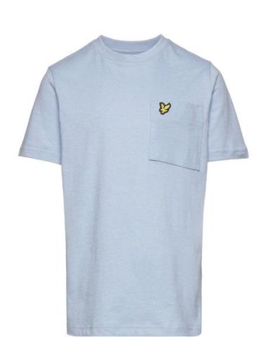 Marl Tee Tops T-shirts Short-sleeved Blue Lyle & Scott Junior