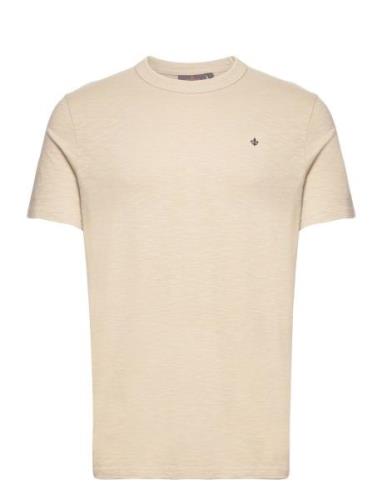 Watson Slub Tee Designers T-shirts Short-sleeved Cream Morris