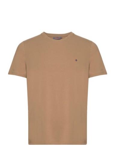 James Tee Designers T-shirts Short-sleeved Beige Morris