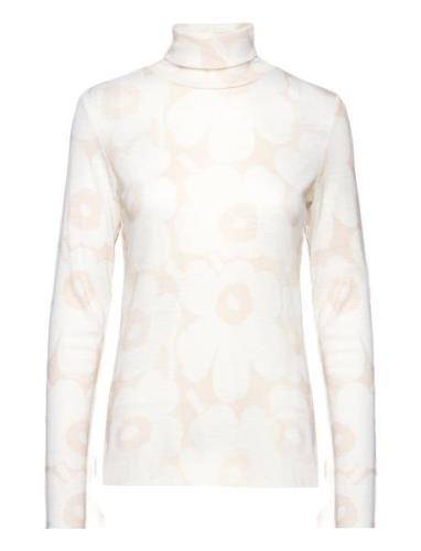 Vilina Unikko Tops Knitwear Turtleneck Cream Marimekko