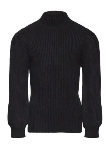 Kogkatia L/S Highneck Pullover Knt Tops Knitwear Pullovers Black Kids ...