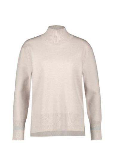 Pullover 1/1 Sleeve Tops Knitwear Turtleneck Cream Gerry Weber