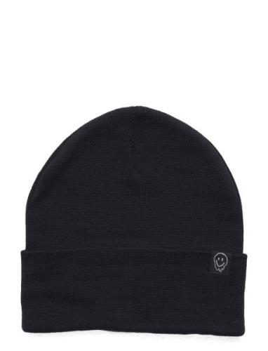 Lindex Knitted Beanie Fold Up School Svart