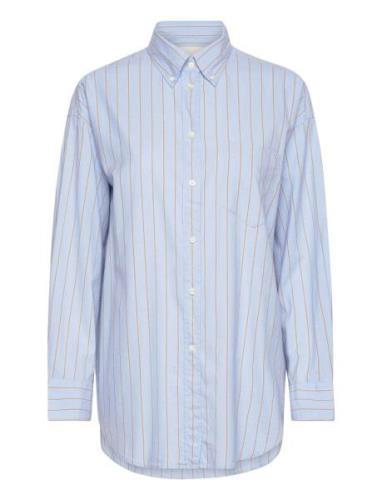 GANT Os Luxury Oxford Bd Striped Shirt Blå