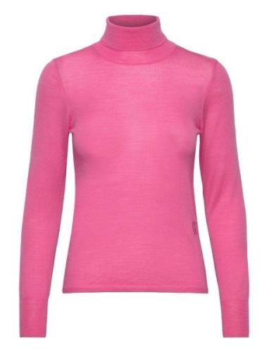 Corenna Tops Knitwear Turtleneck Pink Baum Und Pferdgarten