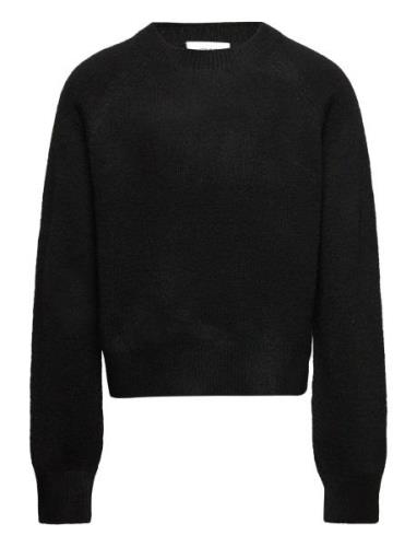 Iben Knit Tops Knitwear Pullovers Black Grunt