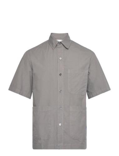 Short Sleeved Shirt Tops Shirts Short-sleeved Grey Garment Project
