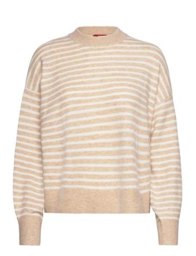 Esprit Casual Women Sweaters Long Sleeve Beige