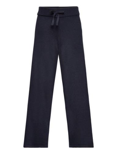 Knitted Culotte Trousers Bottoms Trousers Navy Mango
