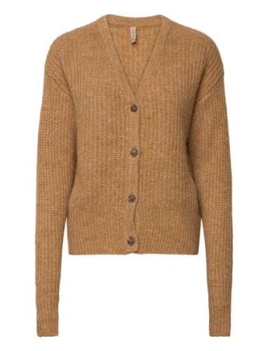 Sc-Torino Tops Knitwear Cardigans Brown Soyaconcept