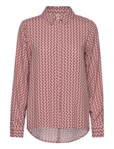 Sc-Talita Tops Shirts Long-sleeved Pink Soyaconcept