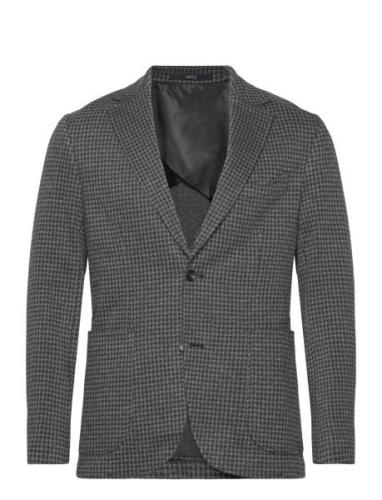 Slim-Fit Micro-Houndstooth Jacket Suits & Blazers Blazers Single Breas...