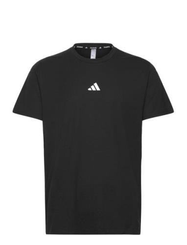 D4T Tee Sport T-shirts Short-sleeved Black Adidas Performance