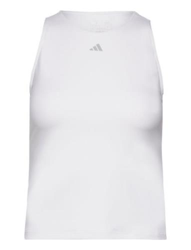 Yga St Tk Sport T-shirts & Tops Sleeveless White Adidas Performance