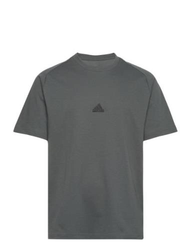 M Z.n.e. Tee Sport T-shirts Short-sleeved Grey Adidas Sportswear